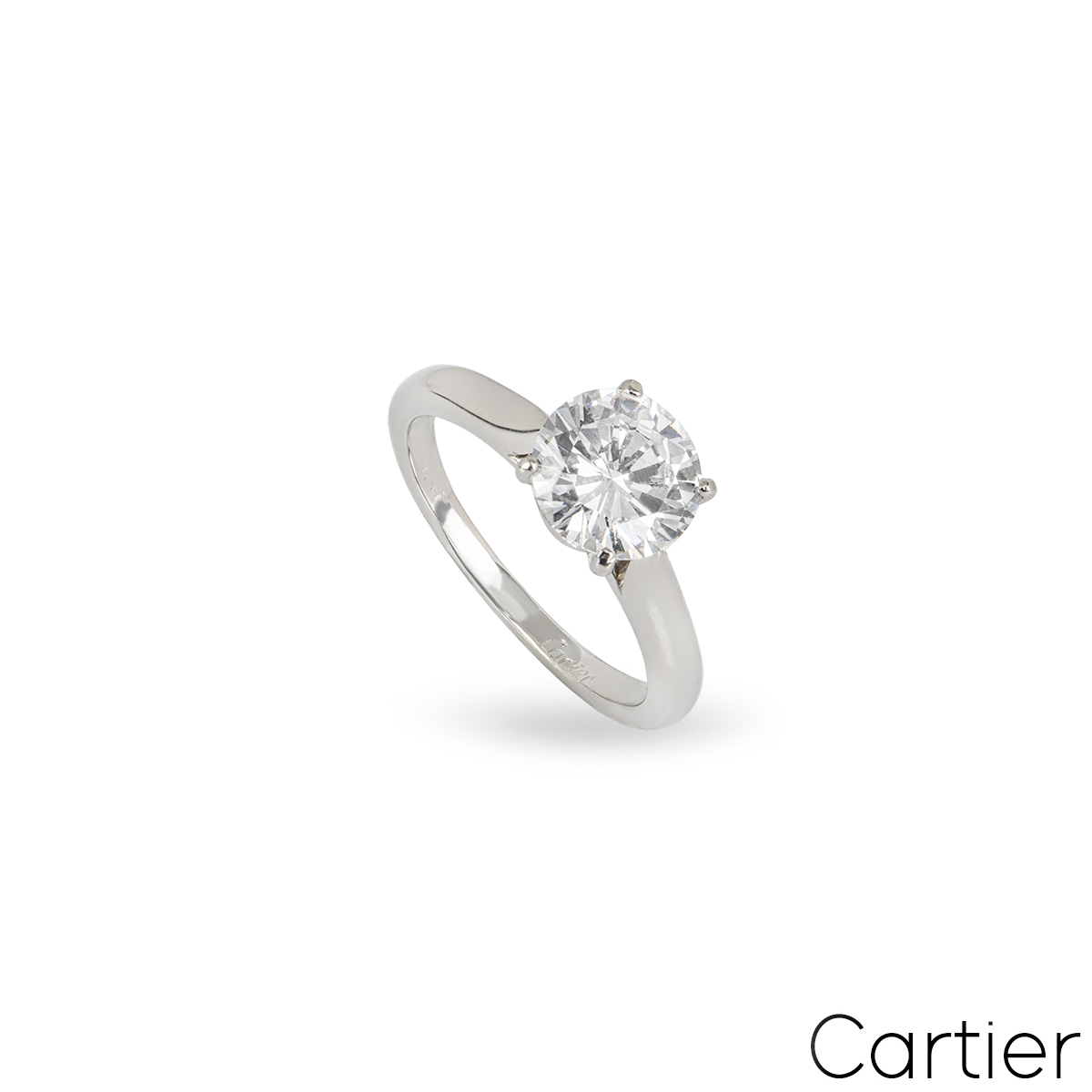 Cartier Platinum Diamond Ring 1.51ct D/VVS2